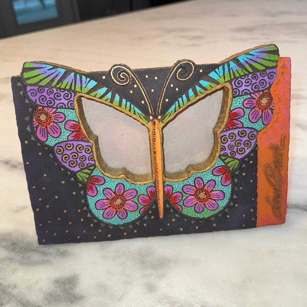 Vtg Laurel Burch Decorative Butterfly Frame - Picture 2 of 6